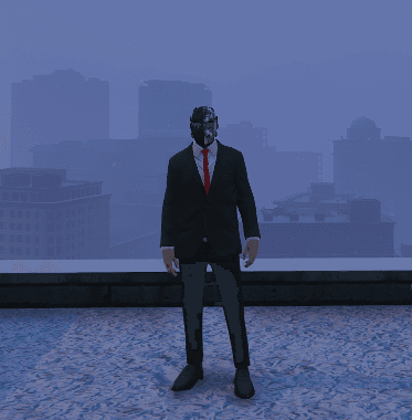 Exempel på heltäckande mask